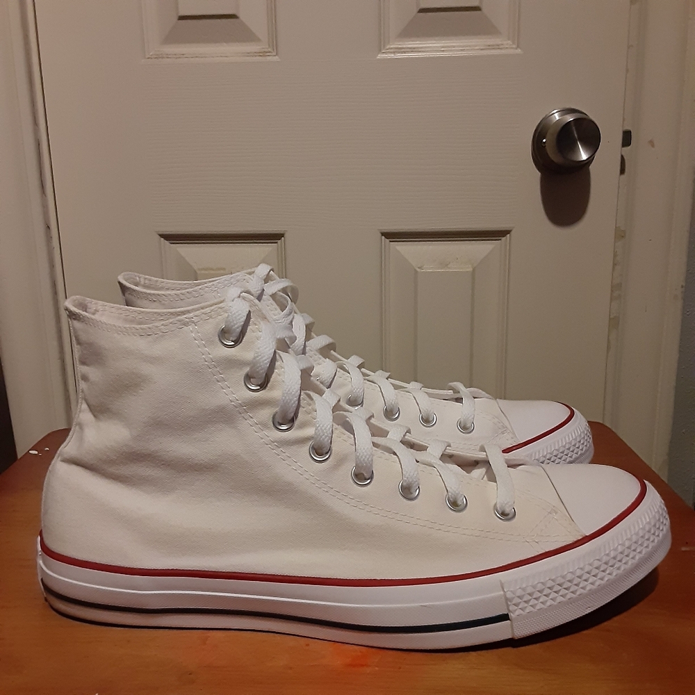 Classic White High-Top Sneakers